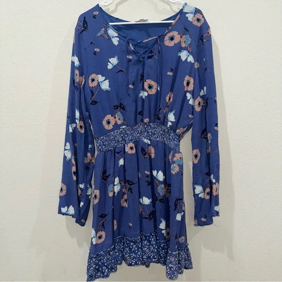 western flowy dresses S Blue Long Western Dresses main image 0